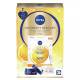 Nivea Q10 Energy Skincare Gift Set - Day Cream, Night Cream, Sheet Mask