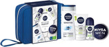 Nivea Men Set To Go Wash Kit with Shower Gel Face Wash Bag Deo Moist - Gift Set