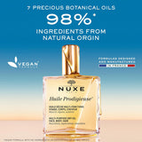 Nuxe Set - Huile Prodigieuse Multi-Purpose Dry Oil for Face, Body, Hair - Neroli Scent + 30ml Shampoo