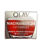 Olay Niacinamide 24 + Vitamin E Moisturiser, Night Cream With 99% Pure Niacinamide Vitamin E & Shea Butter 50ml