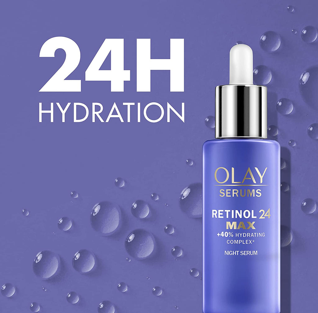 Retinol Max Olay Retinol 24 MAX Ultra Smoothing Night Serum Fragrance Free 40ml ...