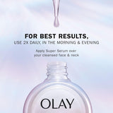 Olay Super Serum Hydrating Face Serum with Vitamin C, Niacinamide, Collagen 30ml