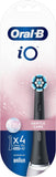 Oral-B iO Gentle Care Black Brush Heads 4 Pack | Compatible iO Series | Soft Bristles for Sensitive Teeth