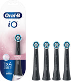 Oral-B iO Gentle Care Black Brush Heads 4 Pack | Compatible iO Series | Soft Bristles for Sensitive Teeth