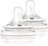 Philips AVENT BPA Free Natural Fast Flow Nipples Teats 2 Pack - Flow 4 - 6M+