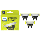 Philips OneBlade 360 Replacemen Blades for Face - Pack of 3 Blades