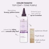 Pureology Color Fanatic Top Coat + Tone Purple/Violet Toner Neutralise Yellow