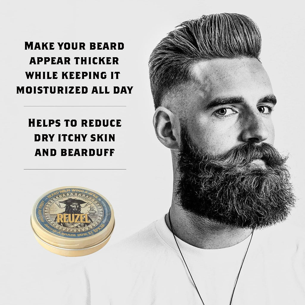 Reuzel Beard Balm - Light Hold Low Shine Moisturizing Balm For Mens Beard (VARIOUS SCENTS)