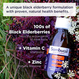 Sambucol Natural Black Elderberry Immuno Forte, Vitamin C, Zinc, Immune Support