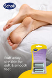Scholl ExpertCare 2 in 1 File & Smooth Replacement Roller Heads 2 Pack Refills