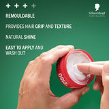 Schwarzkopf Osis Flexwax Ultra Strong Cream Wax 85ml Remouldable Hair Styling