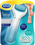 Scholl Velvet Smooth Electric Food File Pedi with 2 Rollers - BLUE