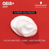 Schwarzkopf Osis+ Plus GRIP - Extreme Hold Mousse Hair Styling 200ml