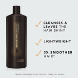 Sebastian Professional Dark Oil Lightweight Shampoo 1L (1000ml) Smooth & Shine