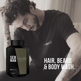 Sebastian Seb Man The Multi-Tasker 3 in 1 Hair, Beard, Body Wash 250ml