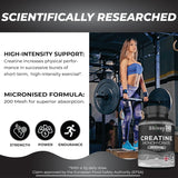 Creatine Monohydrate 240 Capsules 2 Month Supply – 100% Pure Vegan Creatine – Unflavoured – Premium Micronised Formula – Made in The UK by Shivay Herbals