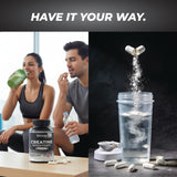 Creatine Monohydrate 240 Capsules 2 Month Supply – 100% Pure Vegan Creatine – Unflavoured – Premium Micronised Formula – Made in The UK by Shivay Herbals