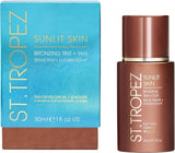 St. Tropez Sunlit Skin Bronzing Tint + Tan Serum 30ml Express Face Fake Glow Drops