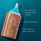 St. Tropez Sunlit Skin Bronzing Tint + Tan Serum 30ml Express Face Fake Glow Drops