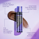St Tropez Self Tan Ultra Dark Violet Bronzing Mousse - Natural Deep Olive Tan 200ml