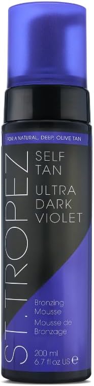 St Tropez Self Tan Ultra Dark Violet Bronzing Mousse - Natural Deep Olive Tan 200ml