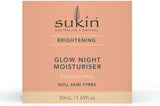 Sukin Brightening Glow Night Moisturiser 50ml with Vitamin C