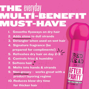 TIGI Bed Head AFTER PARTY Smoothing Cream Anti Frizz Hair Styling Cream 100ml