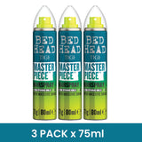 3 PACK - TIGI Bed Head MASTERPIECE Massive Shine Strong Hold Hairspray 75ml