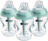 Tommee Tippee Closer to Nature Bottl 0m+ Anti-Colic Baby Bottles 260ml - 3 Pack
