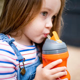Tommee Tippee Insulated Straw Toddler Tumbler Cup 12m+ Orange 266ml