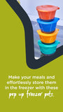 Tommee Tippee Pop-Ups Freezer Pots and Tray 4 Colours