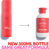 Wella Invigo Color Brilliance Shampoo with Lime Caviar 300ml – Fine to Medium Coloured Hair, Long-Lasting Colour Protection & Shine