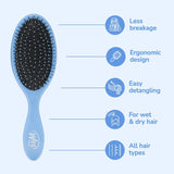Wet Brush Original Detangler Hair Brush - Sky
