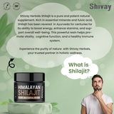Shivay Herbals Himalayan Shilajit Resin 30g - Rich in Fulvic Acid + Humic Acid + Trace Minerals Sourced from Himalayas