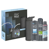 Dove Men+ Daily Care Gift Set with Body Wash, Shampoo, Deodorant & Water bottle