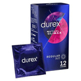 Durex MUTUAL CLIMAX Regualr Fit Ribbed Condoms - 12 PACK