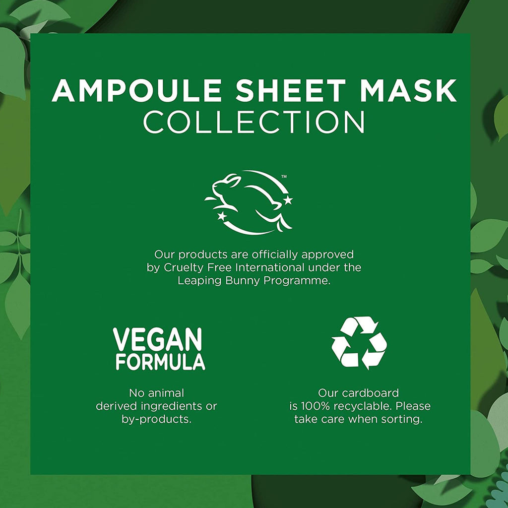 Garnier Ampoule Sheet Mask Collection Vitamin C Hyaluronic- Set of 4 Face Masks