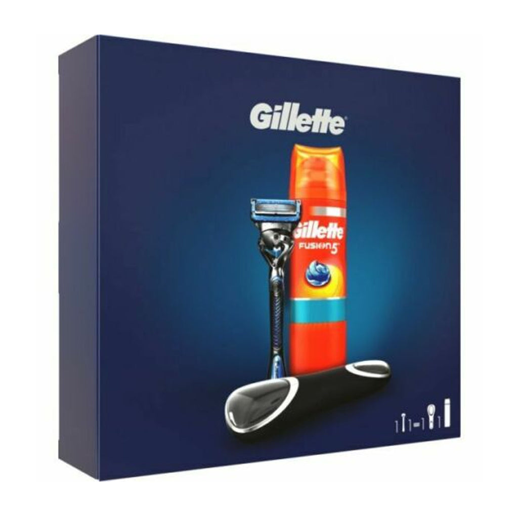 Gillette Fusion 5 ProShield Chill Flexball Razor Set with Shaving Gel & Case