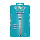 Gillette Mach 3 Turbo Razor - with 4 Replacement Refill Blades