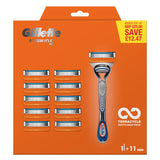 Gillette Fusion5 Razor for Men with Five Blade Technology + 11 Refill Blades