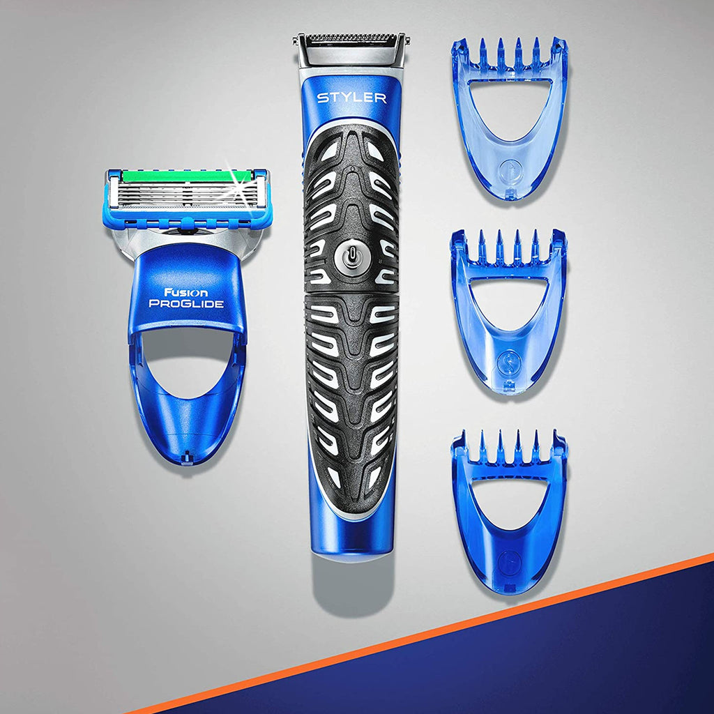 Gillette Fusion 5 ProGlide Styler Gift Set with Trimmer Razor Shaving Gel & Bag
