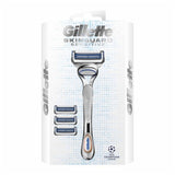 Gillette Skinguard Sensitive Starter Pack - Razor Handle + 4 Razor Blades
