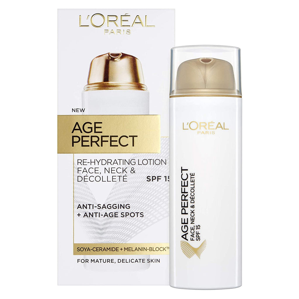 L'Oreal Paris Age Perfect Re-Hydrating LOTION Face, Neck SPF 15 - 50ml