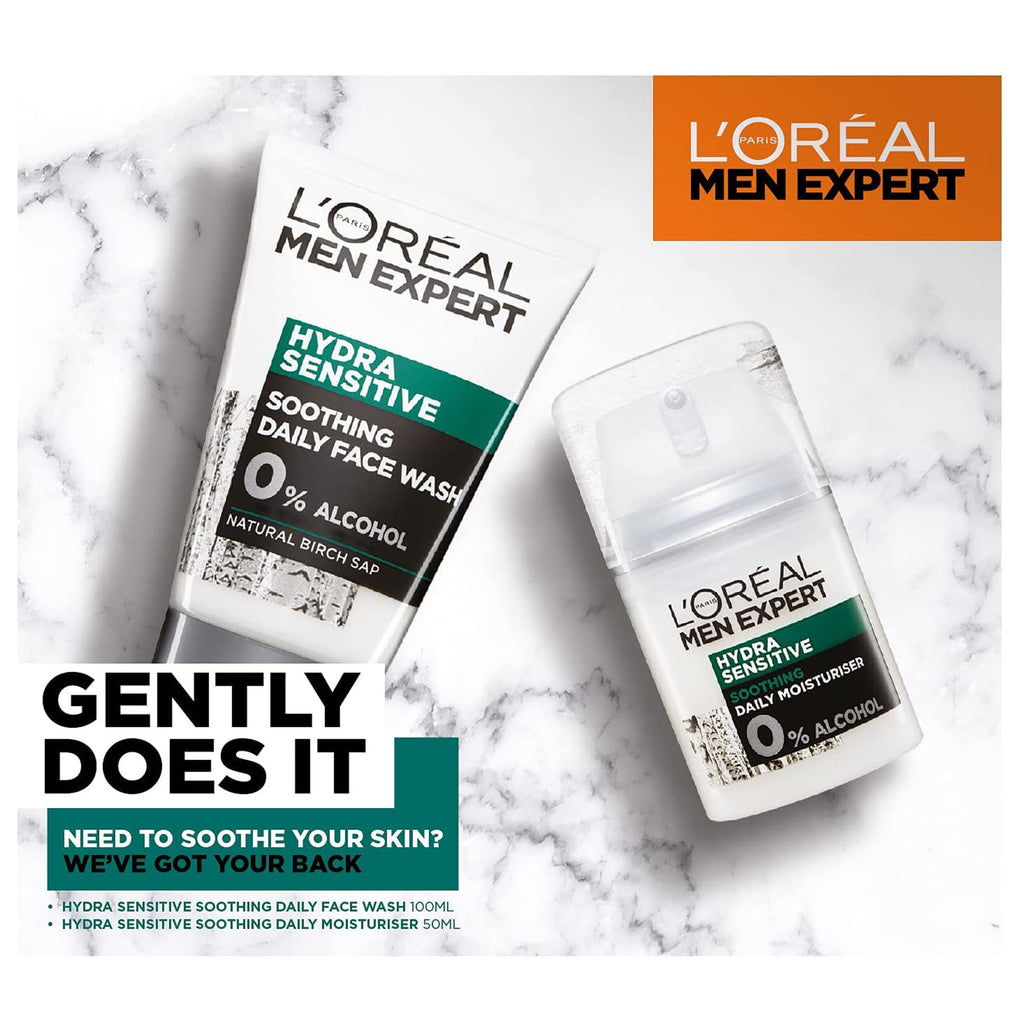 L'Oreal Men Expert Hydra Sensitive Gift Set with Face Wash and Moisturiser