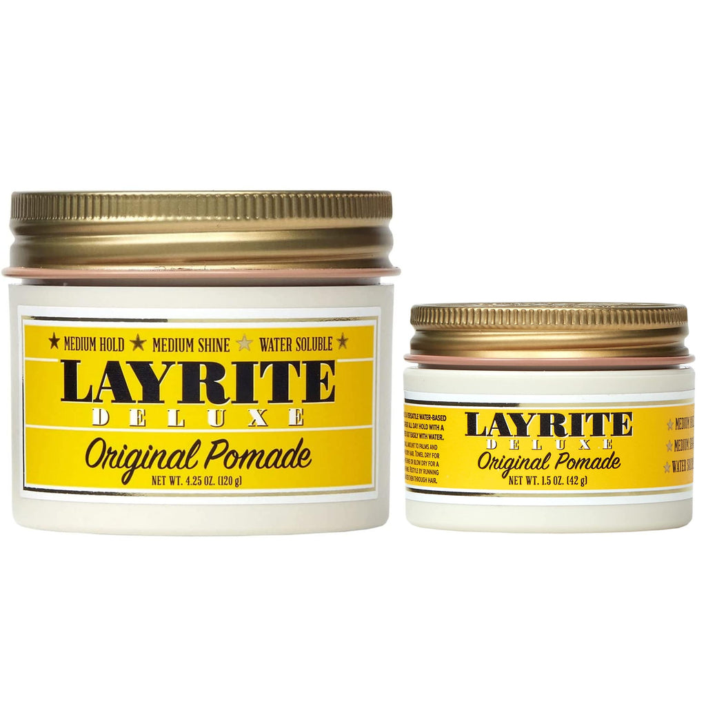 Layrite Deluxe Original Pomade Water-Based 42g/120g - Choose Yours