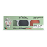 L'Oreal 3 Pure Clays Multi-Masking Face Mask Play Kit - 3 x 10 ml