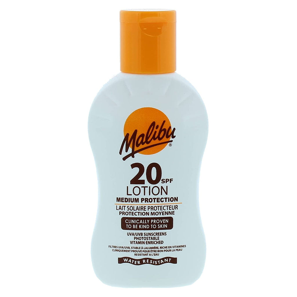Malibu Medium Protection Water Resistant SPF 20 Sun-Screen Lotion (VARIOUS SIZES)