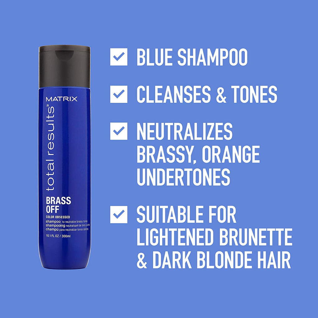 Matrix Total Results Brass Off Blue Toning Neutralising Shampoo 300ml