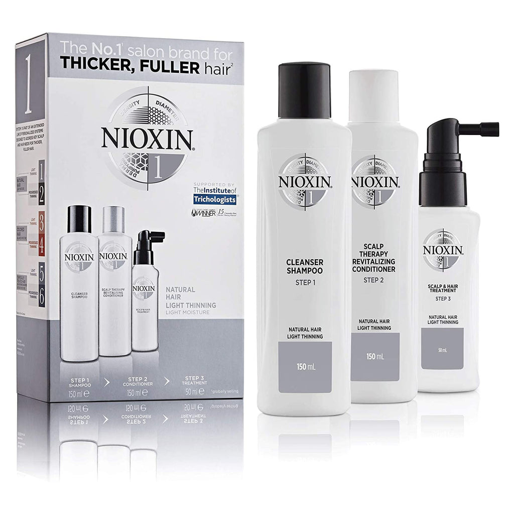 Nioxin System 1 - Set with Shampoo 150ml Conditioner 150ml Treatment 50ml