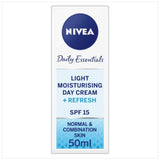 Nivea Daily Essentials Light Moisturising Day Cream SPF 15 Normal/Comb Skin 50ml